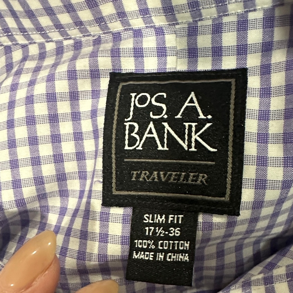 Jos. A. Bank Men's Dress Shirts - Blue, Pink, Purple - Picture 7 of 7
